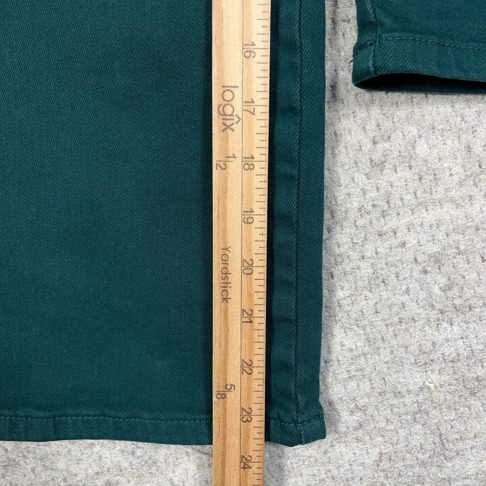 Judy Blue Jeans Women 7 28 Green Wide Leg Crop Tummy Control Garment Dyed - Picture 7 of 13